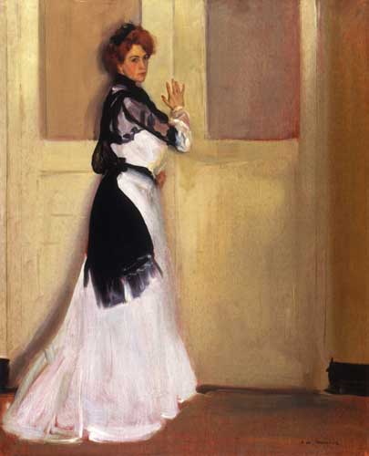 Painting Code#45750-Alfred Henry Maurer - Girl in White