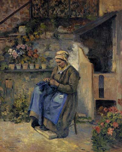 Painting Code#45790-Pissarro, Camille - Mother Jolly