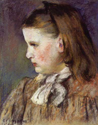 Painting Code#45813-Pissarro, Camille - Portrait of Eugenie Estruc