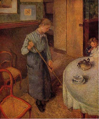 Painting Code#45831-Pissarro, Camille - The Little Country Maid