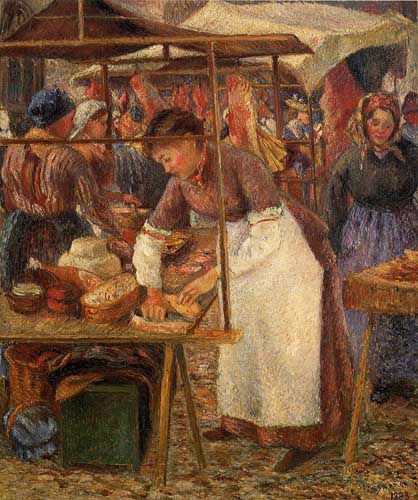 Painting Code#45839-Pissarro, Camille - The Pork Butcher
