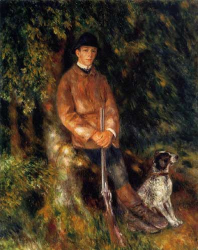 Painting Code#45862-Renoir, Pierre-Auguste - Alfred Berard and His Dog