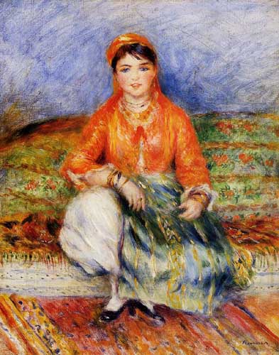 Painting Code#45864-Renoir, Pierre-Auguste - Algerian Girl