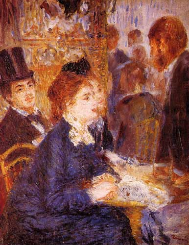 Painting Code#45870-Renoir, Pierre-Auguste - At the Cafe