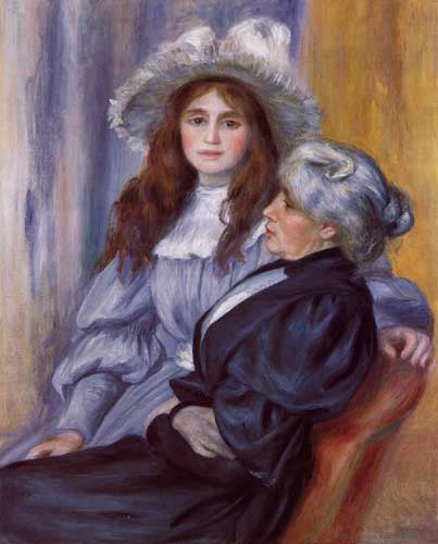 Painting Code#45879-Renoir, Pierre-Auguste - Berthe Morisot and Her Daughter Julie Manet