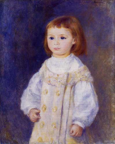 Painting Code#45886-Renoir, Pierre-Auguste - Child in a White Dress (A.K.A. Lucie Berard)
