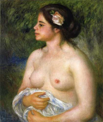 Painting Code#45905-Renoir, Pierre-Auguste - Gabrielle with a Rose (A.K.A. The Sicilian Woman)