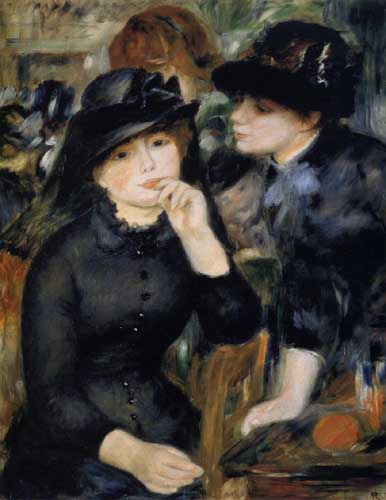 Painting Code#45913-Renoir, Pierre-Auguste - Girls in Black