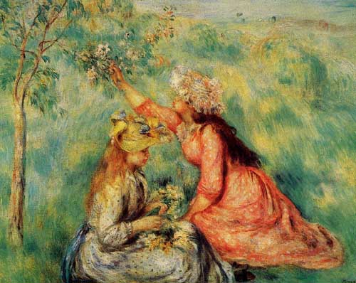 Painting Code#45915-Renoir, Pierre-Auguste - In the Fields