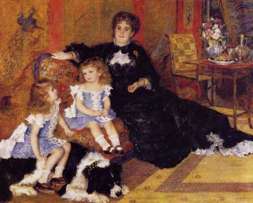 Painting Code#45934-Renoir, Pierre-Auguste - Madame Georges Charpentier and Her Children