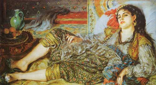 Painting Code#45960-Renoir, Pierre-Auguste - Odalisque (AKA An Algerian Woman)