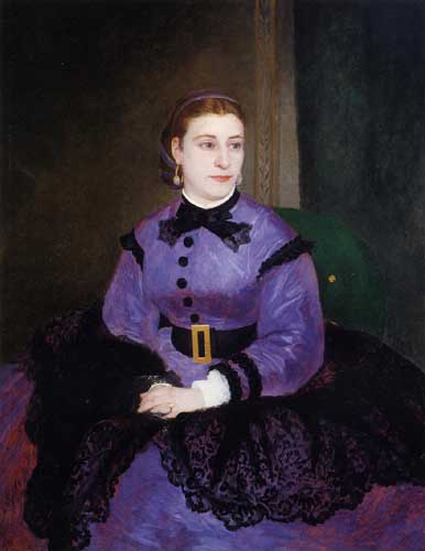 Painting Code#45964-Renoir, Pierre-Auguste - Portrait of Mademoiselle Sicotg