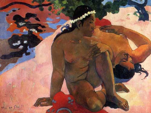 Painting Code#46034-Gauguin, Paul - Aha oe Feii(also known as What Are You Jealous