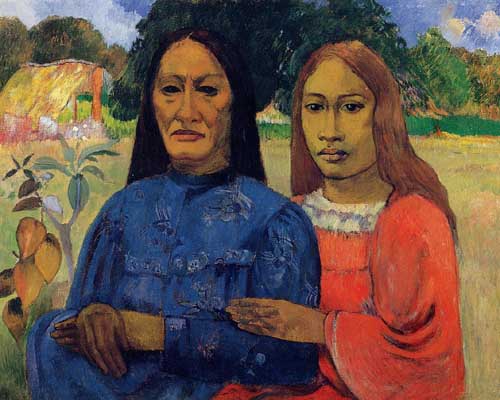 Painting Code#46053-Gauguin, Paul - Two Women (also known as Mother and Daughter)