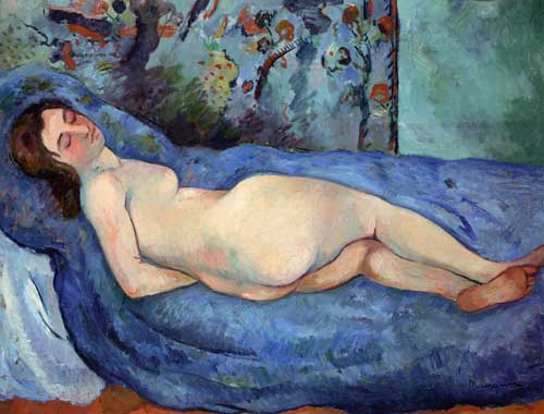 Painting Code#46063-Henri Manguin - Sleep