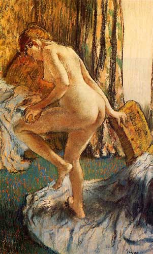 Painting Code#46080-Degas, Edgar - After the Bath