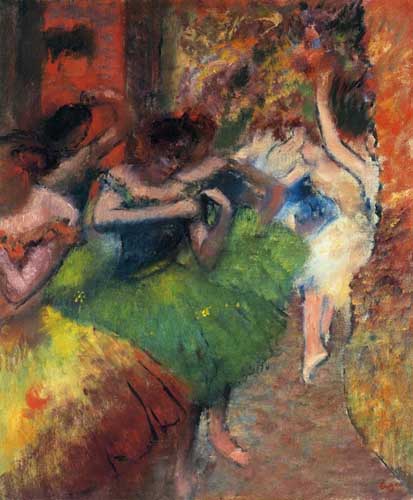 Painting Code#46108-Degas, Edgar - Dancers in the Wings