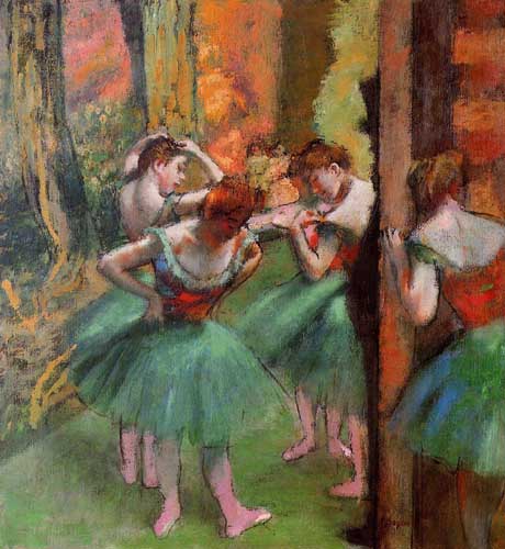 Painting Code#46110-Degas, Edgar - Dancers, Pink and Green 