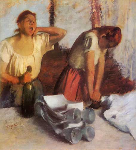 Painting Code#46123-Degas, Edgar - Laundry Girls Ironing 