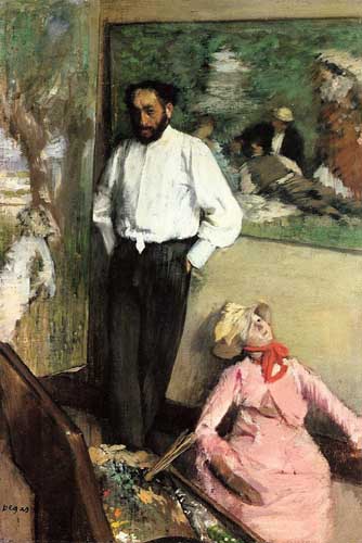 Painting Code#46130-Degas, Edgar - Portrait of Henri Michel-Levy