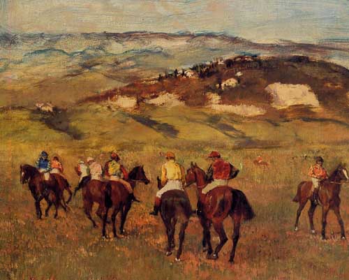 Painting Code#46134-Degas, Edgar - Racehorses