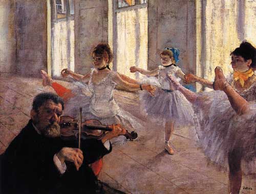 Painting Code#46137-Degas, Edgar - Rehearsal