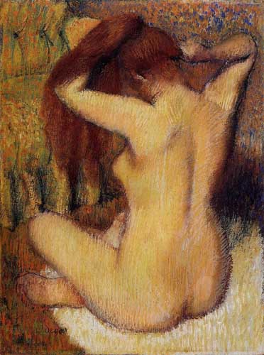 Painting Code#46157-Degas, Edgar - Woman Combing Her Hair