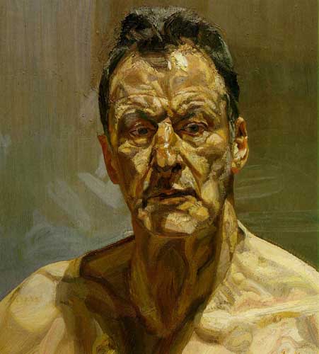 Painting Code#46168-Lucian Freud - Self Portrait