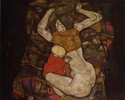 Painting Code#46219-Egon Schiele - Blind Mother