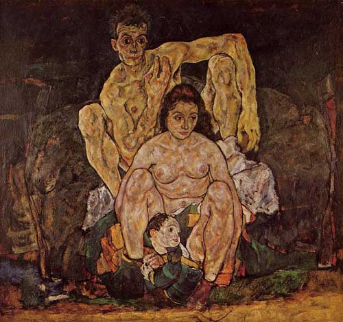 Painting Code#46240-Egon Schiele - The Family