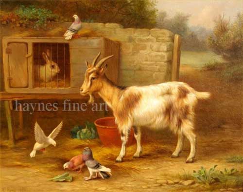Painting Code#5033-Hunt, Edgar(UK) - Farmyard Companions
