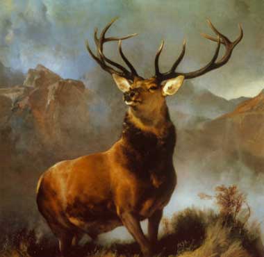 Painting Code#5139-Edwin Henry Landseer - Monarch of the Glen
