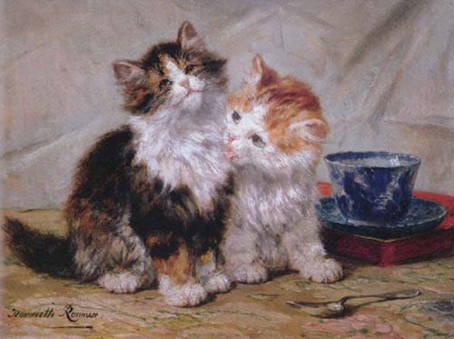 Painting Code#5173-Henriette Ronner Knip - Harmoniec - Cats &amp; Kittens