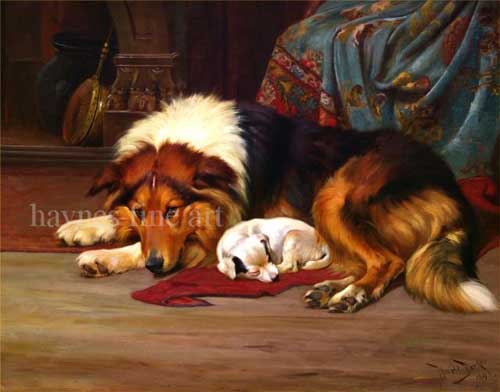 Painting Code#5200-Wright Barker - The Orphan
