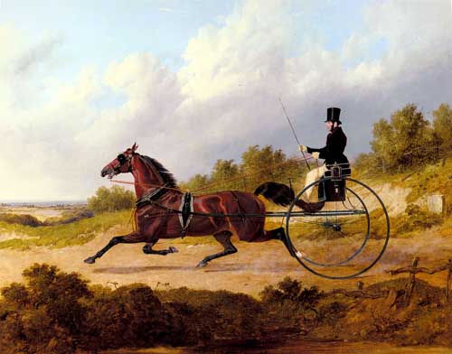 Painting Code#5287-Herring Snr, John Frederick(England): The Famous Trotter Confidence Drawing A Gig