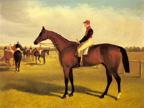 Painting Code#5288-Herring Snr, John Frederick(England): Don John, The Winner of the 1838 St. Leger with William Scott Up
