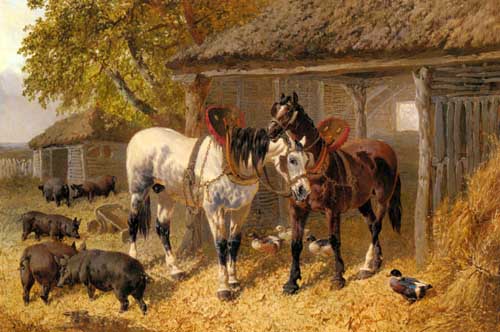 Painting Code#5295-Herring, Jnr., John Frederick: The Farmyard