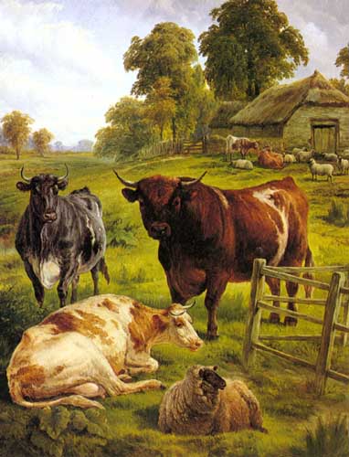 Painting Code#5318-Jones, Charles: A Pedigree Bull