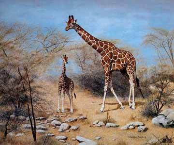 Painting Code#5374-Giraffes