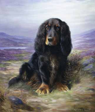 Painting Code#5432-Lilian Cheviot - Spaniel in the Highlands