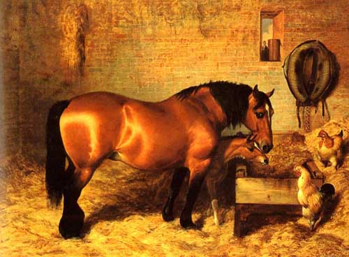 Painting Code#5458-Horses in Stable
