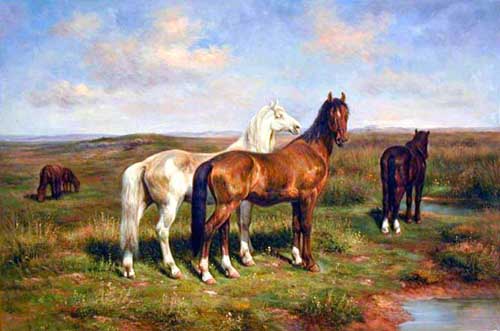 Painting Code#5465-Horses in Landscape