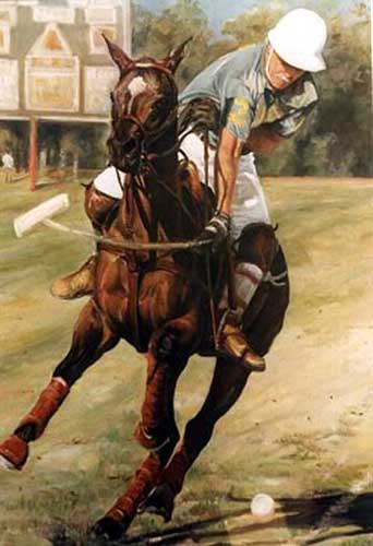 Painting Code#5471-Playing Polo