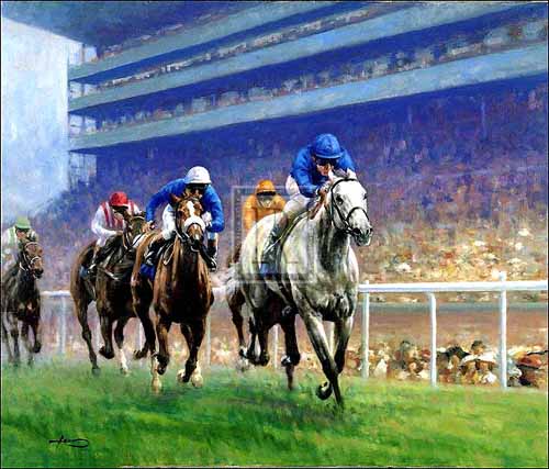 Painting Code#5473-Racing Horses