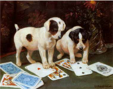 Painting Code#5495-George Rowlandson - Poker