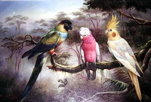 Painting Code#5529-Parrots