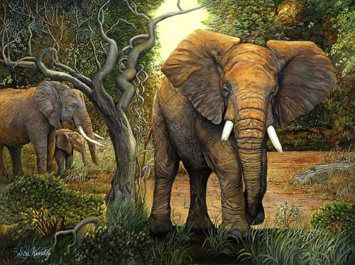 Painting Code#5558-Elephants