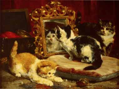 Painting Code#5569-Eycken, Charles van den(Belgium) - Kittens