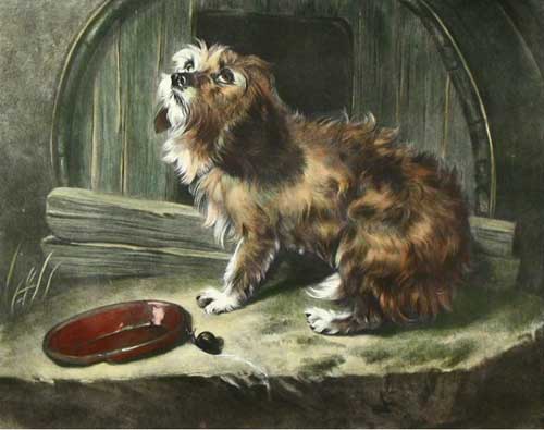 Painting Code#5782-Edwin Henry Landseer - There&#039;s No Place Like Home