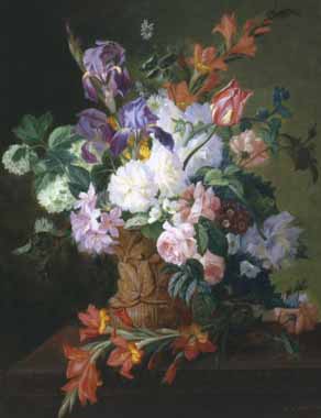 Painting Code#6011-Edouard Diart - Summer Flowers